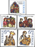Schweden 2147-2151 (kompl.Ausg.) Postfrisch 1999 Weihnachten - Neufs