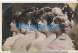 229068 REAL PHOTO FIVE WOMAN BEAUTY PHOTOGRAPHIC TRICK POSTAL POSTCARD - Fotografia