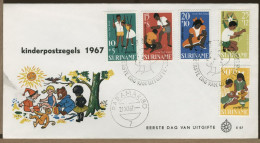 SURINAME - FDC 1967  KINDER - Surinam