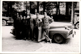 Photographie Photo Vintage Snapshot Amateur Automobile Voiture Militaire  - Automobiles