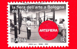 ITALIA - Usato - 2024 - 40 Anni Della Fiera Dell’arte A Bologna – Artefiera - B - 2021-...: Afgestempeld