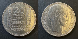 20 Francs Turin 1933 - Argent - Réf, P 04 - 20 Francs