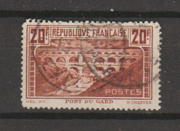 France 1929  N°  262 Oblitéré  " Pont Du Gard" - Used Stamps