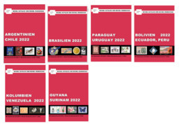 6 CATALOGHI MICHEL SUDAMERICA, Digital 2022 PDF, BRASIL, ARGENTINA, CHILE, URUGUAY, PARAGUAY BOLIVIA, COLOMBIA, .... - Andere & Zonder Classificatie