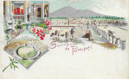 E/ 03               Italie    -    Souvenir De Pompei   -  Carte  Non écrite - Autres & Non Classés