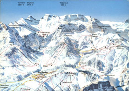 12037729 Adelboden Uebersichtskarte Skigebiet Berner Oberland Adelboden BE - Other & Unclassified