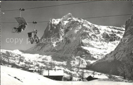 12037469 Grindelwald Bergbahn First Mit Wetterhorn Grindelwald - Sonstige & Ohne Zuordnung