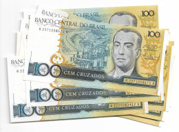 BRESIL - LOT DE 25 X 100 CRUZADOS NEUF UNC - Brazilië