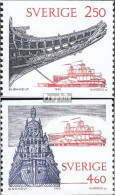 Schweden 1607-1608 (kompl.Ausg.) Postfrisch 1990 Neues Wasa-Museum - Unused Stamps