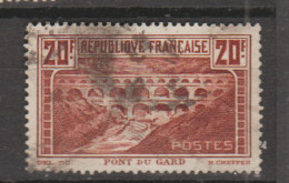 France 1929  N°  262 Oblitéré  " Pont Du Gard" - Used Stamps