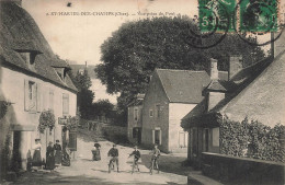 St Martin Der Champs * Rue , Bourg Du Village , Vue Prise Du Pont * Villageois - Autres & Non Classés