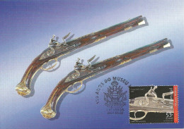 30921 - Carte Maximum - Portugal - 150 Anos Museu Militar Lisboa - Pistolas 1757 Canhão - Pistolet Gun - Maximumkaarten