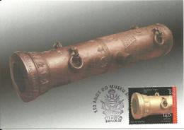 30925 - Carte Maximum - Portugal - 150 Anos Museu Militar Lisboa - Espalhafato Canhão 1533 Goa India - Canon Gun - Tarjetas – Máximo