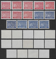 Bohemia Moravia 1939 Postage Due  Mi N.1-14 Complete Set MNH ** - Unused Stamps