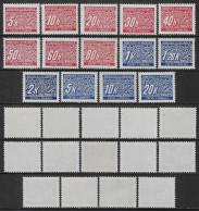 Bohemia Moravia 1939 Postage Due  Mi N.1-14 Complete Set MNH ** - Ongebruikt