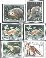 Schweden 1925A,1926C,1927A,D, 1928D,1929A (kompl. Ausg.) Postfrisch 1996 Wildtiere - Neufs