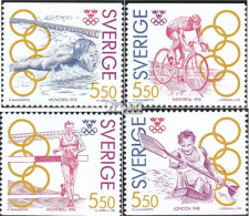 Schweden 1721-1724 (kompl.Ausg.) Postfrisch 1992 Olympiasieger (III) - Unused Stamps