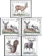 Schweden 1700D,1701A,D,1702C, 1703C (kompl.Ausg.) Postfrisch 1992 Wildtiere - Neufs