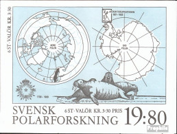 Schweden MH141 (kompl.Ausg.) Postfrisch 1989 Polarforschung - 1981-..