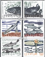 Schweden 1649-1654 (kompl.Ausg.) Postfrisch 1991 Süßwasserfische - Unused Stamps