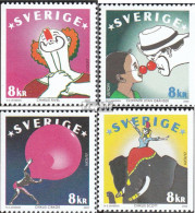 Schweden 2295-2298 (kompl.Ausg.) Postfrisch 2002 Europa: Zirkus - Neufs