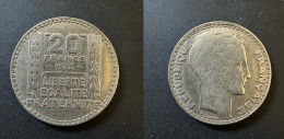 20 Francs Turin 1933 - Argent - Réf, P 05 - 20 Francs