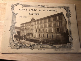 Livret Ecole Libre De La Trinité Beziers Herault 1921 Religion - Documents Historiques