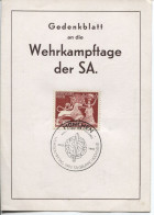 Deutsches Reich Sonderkarte Wehrkampftage Sonderstempel München 20.9.42 - Lettres & Documents