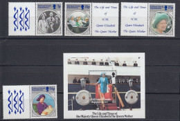 Falkland Islands Dependencies (FID) 1985  Life And Times Of The Queen Mother 4v  + M/s ** Mnh (59841) - Géorgie Du Sud