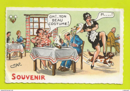 HUMOUR Illustrateur CHAP Chaperon Souvenir Au Restaurant Serveuse Renverse Plateau Chien Edition G. PICARD Paris - Chaperon, Jean