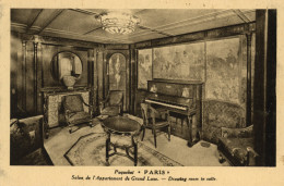 Paquebot "PARIS" - Salon De L'Appartement De Grand Luxe - Paquebots
