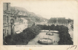 CPA Belfort-Le Chateau Et La Place D'armes-Timbre   L2917 - Belfort - Ville