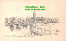 R423108 Salisbury Cathedrale From Long Bridge. Sketch Post Card - Monde