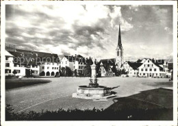 12029139 Amriswil TG Marktplatz Brunnen Kirche Amriswil TG - Altri & Non Classificati