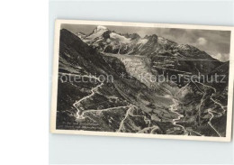 12026599 Gletsch Furkastrasse Grimselstrasse Alpenpass Rhonegletscher Rhone Rhon - Other & Unclassified