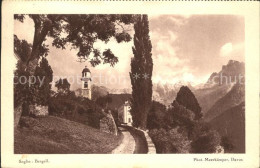 12024869 Soglio Weg Kirchturm Alpen Soglio - Other & Unclassified