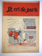 Le Cri De Paris Enfin La Tsf Se Modernise .1605 De 1 Janvier 1928  Appareil Poste De Radio - Zonder Classificatie