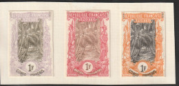 CONGO - 3 Epreuves Privées Sur Carton " Avenue Des Cocotiers " - Unused Stamps