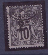 Gabon Nï¿½10 Oblitere 25c Dubois Surcharge Sur 10c TTB Oblitere Gabon Signe (tirage 400) - Usados