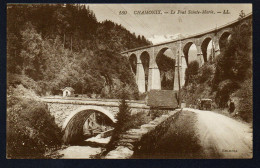 74. Chamonix. Le Pont Sainte-Marie, Carrosse. Le Viaduc  Ferroviaire  Sainte-Marie. Gare Des Houches. 1921 - Chamonix-Mont-Blanc