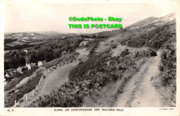 R353878 Malvern Hills. Slopes On Herefordshire Side. Tuck. RP - World