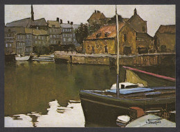 PS223/ Lucien STAQUET, *Honfleur* - Peintures & Tableaux