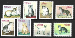 VIET NAM. N°199-206 De 1979. Chats. - Domestic Cats