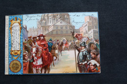 Italie - Clément VIII , Procession Solennel Avec Cavalcade Des Prélats Et Officiers...Envoyée D'Italie Vers La Belgique - Päpste