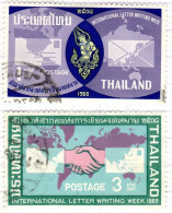 T+ Thailand 1965 Mi 448 450 Briefwoche - Tailandia