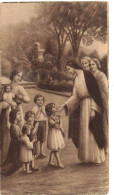 SOUVENIR PIEUX ANNEE 1932 LES PETITS ENFANTS IMAGE PIEUSE CHROMO HOLY CARD SANTINI - Images Religieuses