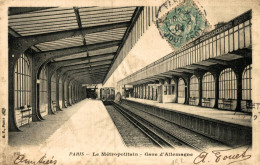 PARIS LE METROPOLITAIN GARE D'ALLEMAGNE - Metro, Estaciones