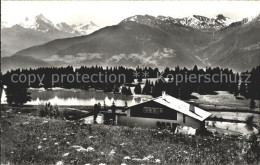 12019679 Crans-sur-Sierre Le Lac Et Le Weisshorn Alpenpanorama Crans-sur-Sierre  - Other & Unclassified