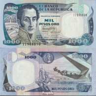 Kolumbien Pick-Nr: 432a (1990) Bankfrisch 1990 1.000 Pesos Oro - Colombie