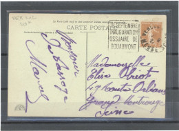 55 -VERDUN -OBLITERATION MECANIQUE N°235 /CP-Obl DAGUIN -18 SEPTEMBRE /INAUGURATION /OSSUAIRE DE /DOUAUMONT - Mechanical Postmarks (Other)